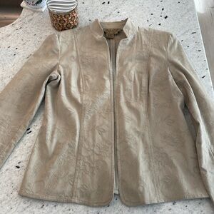 peck & peck tan jacket excellent